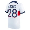 Original Fußballtrikot Paris Saint-Germain C. Soler 28 Auswärtstrikot 2023-24 Für Herren